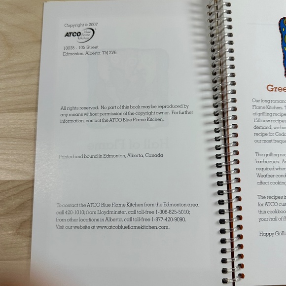 Atco Blue Flame Kitchen Hall of Flame BBQ Cookbook - Picture 2 of 5